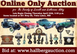 Online-Only Auction for the family of Lowell and Katherine Attig