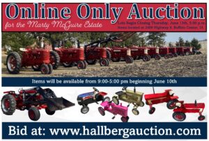 Online Only Auction for The Marty McGuire Estate