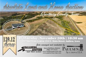 Absolute Land and Home Auction for the Family of Hope Friedrichs @ The American Legion